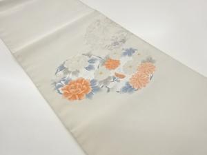 綴れ花輪模様織出し名古屋帯